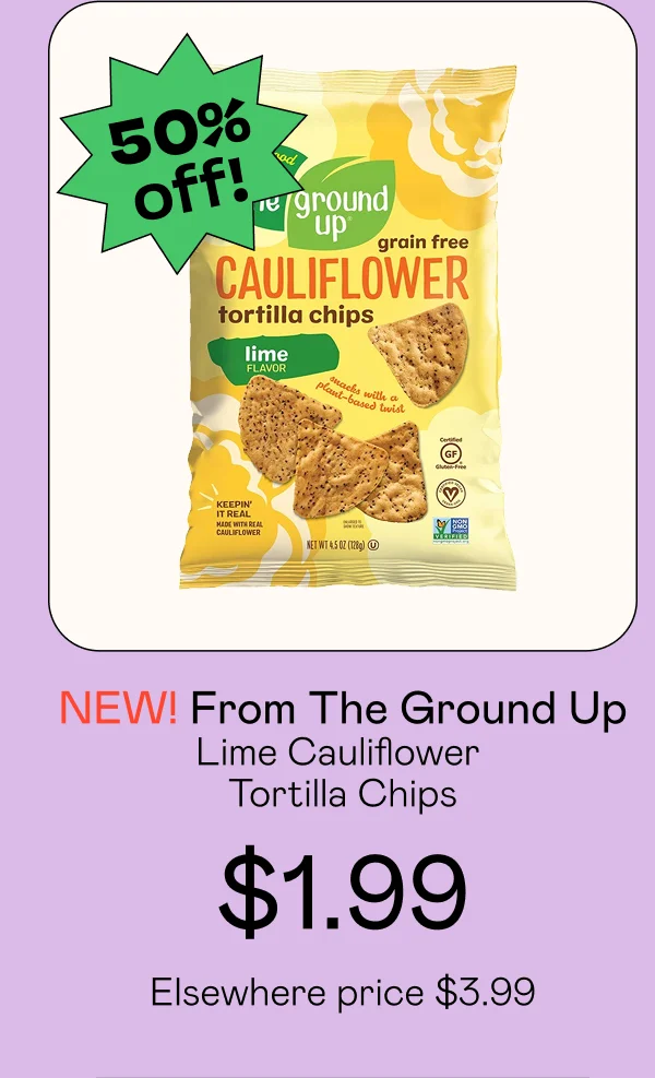 Lime Cauliflower Tortilla Chips