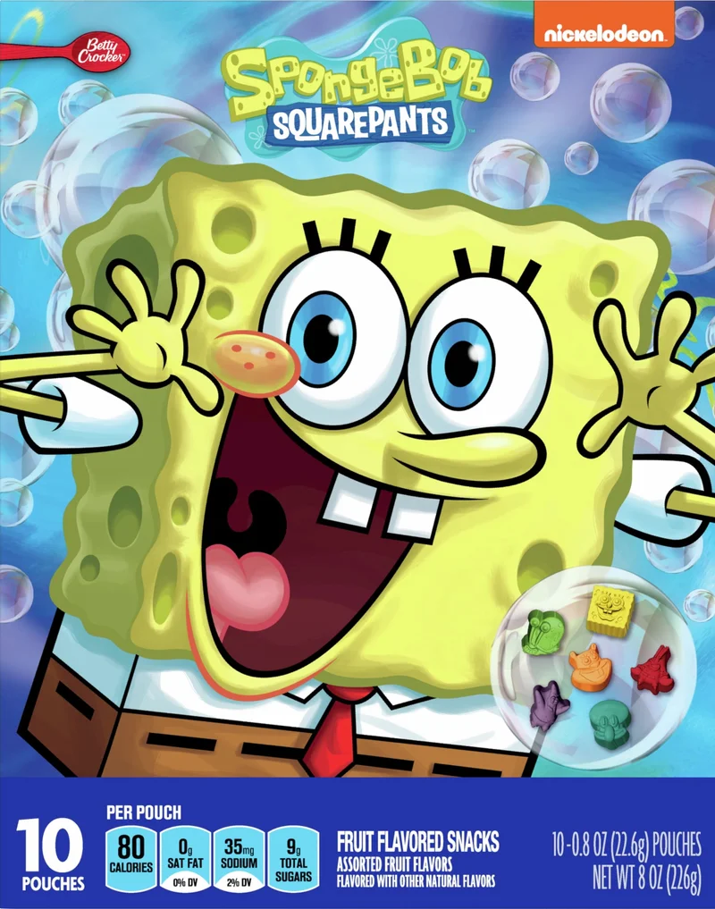 Image of SpongeBob Squarepants Fruit Flavored Snacks (10 CT)