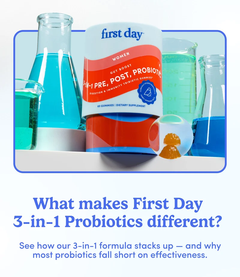 What makes First Day 3-in-1 Probiotics different?