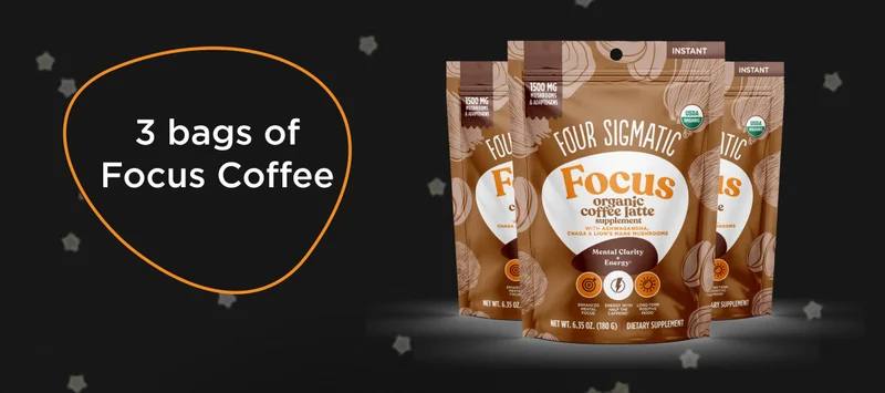 3 bags of Focus Coffee