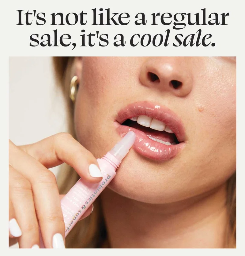 It's not like a regular sale, it's a cool sale.