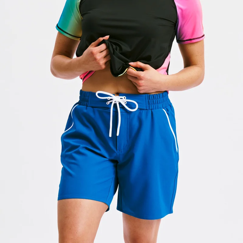 Image of Swim 7" Heritage Board Shorts - Marina Blue