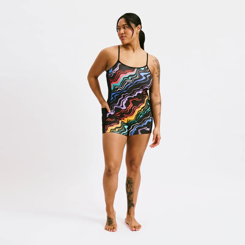 Image of Swim 3.5" Skinny Strap Unisuit - Making Waves