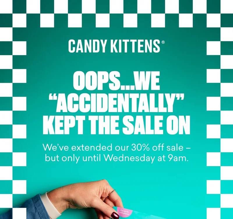 We’ve extended our 30% off sale – but only until Wednesday at 9am.