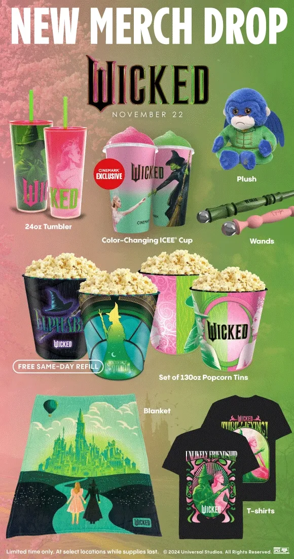 NEW MERCH DROP | WICKED | GLADIATOR 2 | MOANA 2 | RED ONE