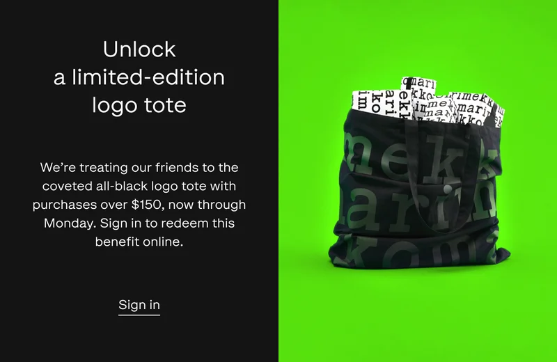Unlock the limited-edition logo tote