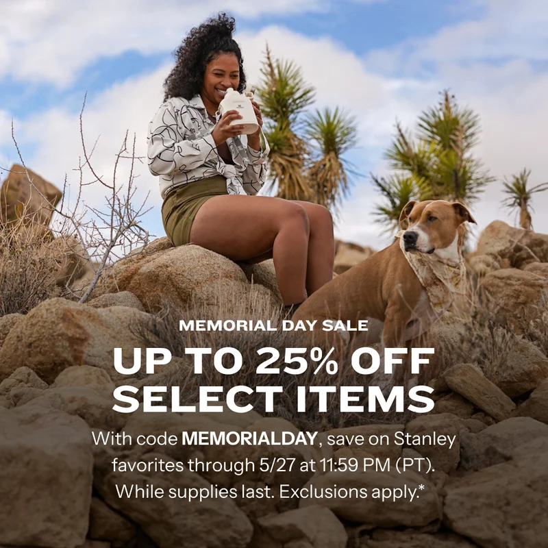Memorial Day Sale: Up to 25% Off Select Items through 5/27 with code discount code