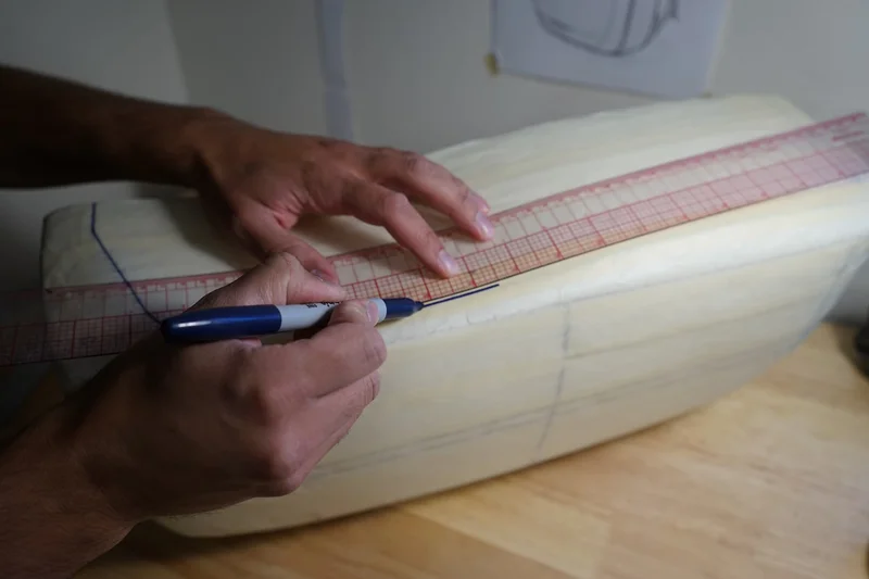 Pakt designer using a foam mold