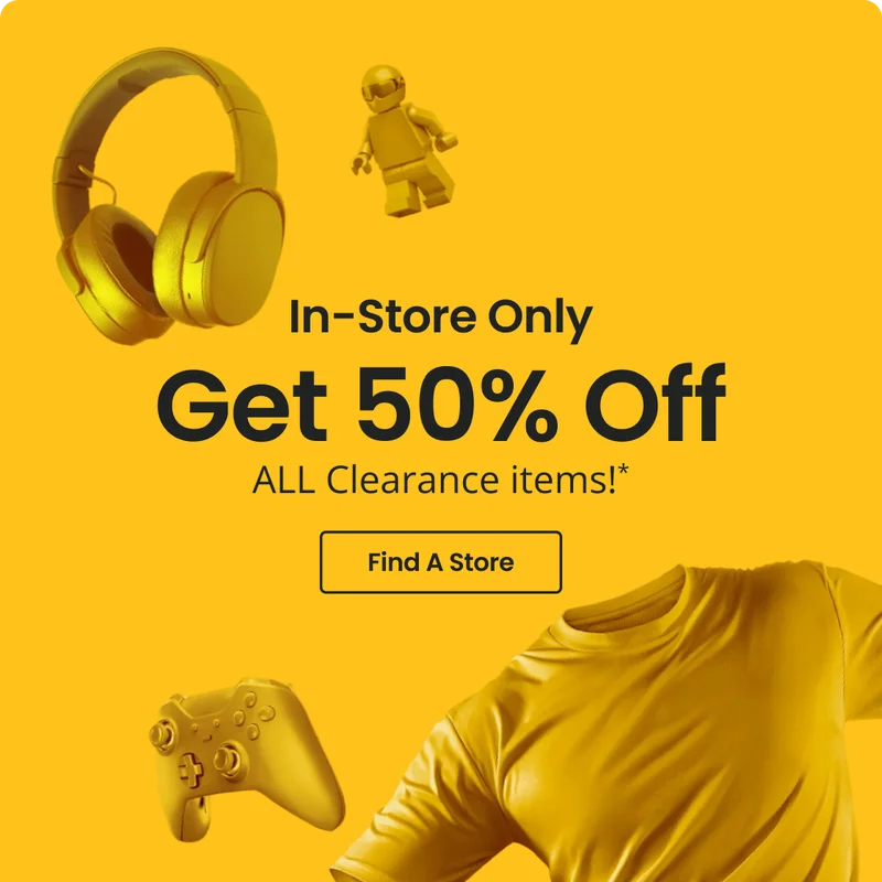 In-Store Only | Get 50% Off ALL Clearance items!* | Find A Store