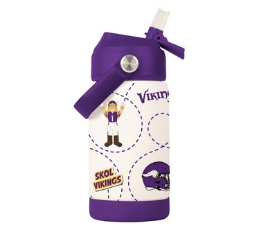 Logo Brands NFL 12oz Mascot SS Kids Bottle