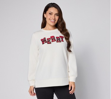 Jingle Belles by Kim Gravel Totally Tartan Holiday Sweatshirt