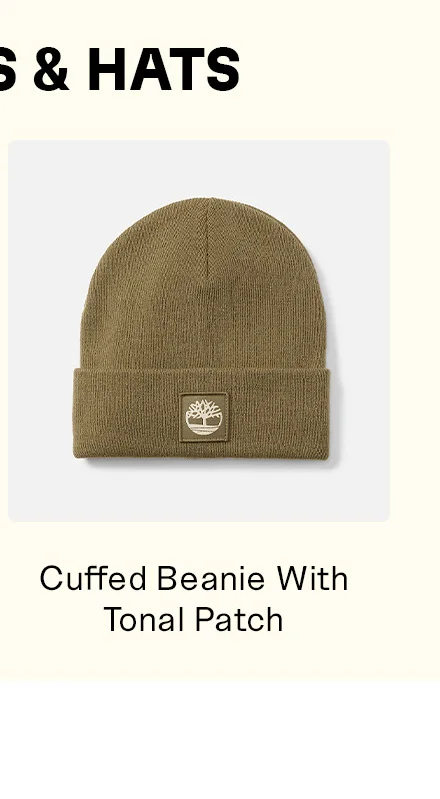 Cuffed Beanie with Tonal Patch