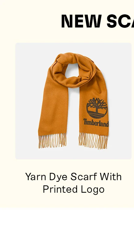 Yarn Dye Scarf with Printed Logo