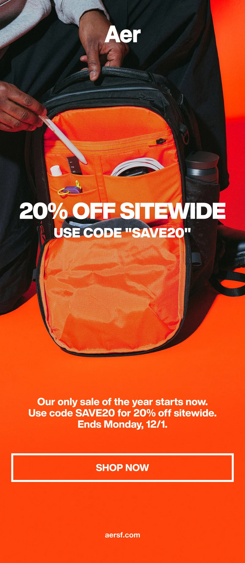 Aer - 20% Off Sitewide