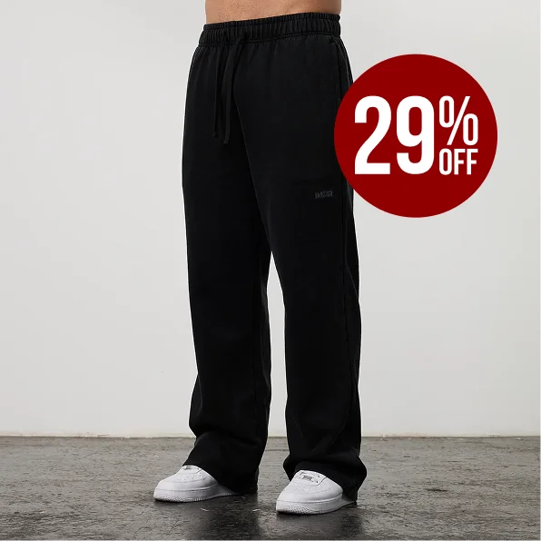 Vanquish Essential V2 Black Straight Leg Sweatpants
