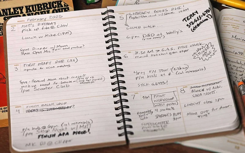 Free 56 week Planner when you spend $75 before midnight on January 25th