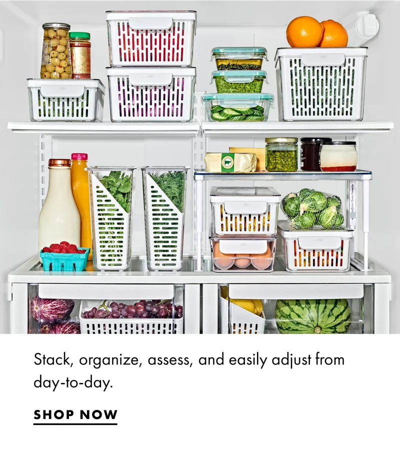 Stack organize assess and easily adjust from day to day.