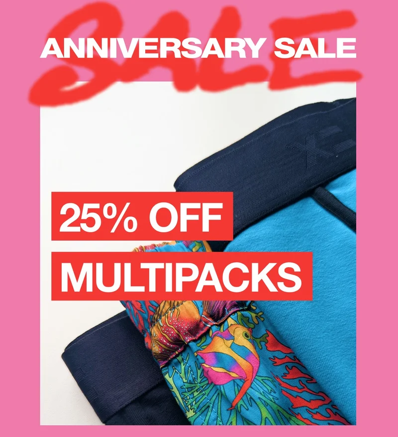 Anniversary Sale 25% Off Multipacks