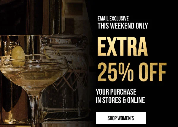 Extra 25% off Shop Women's
