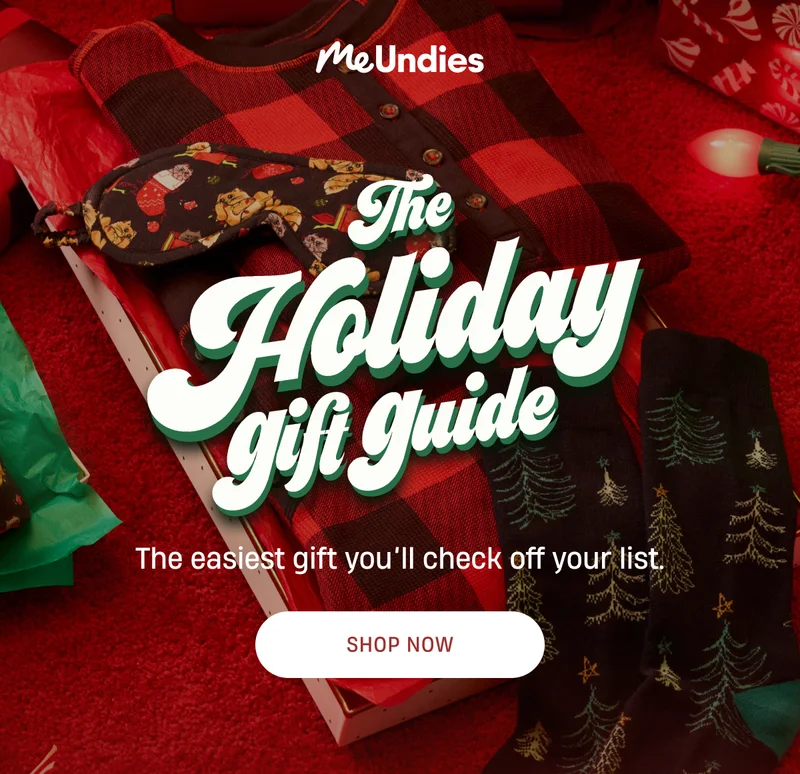 MeUndies | The Holiday Gift Guide | Shop Now