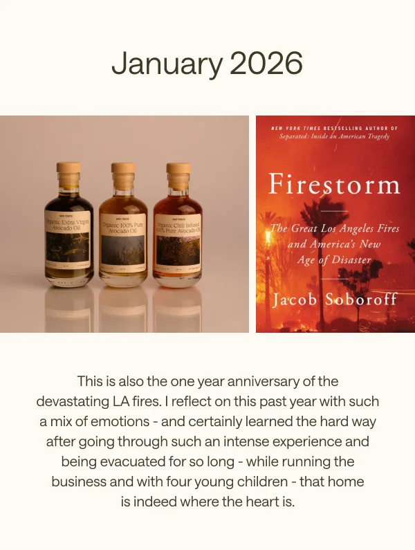 January 2026. This is also the one year anniversary of the devastating LA fires.