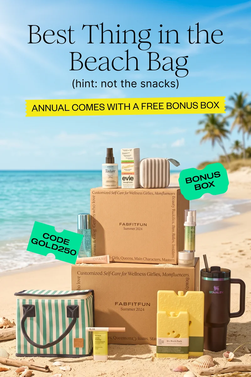 Best Thing in the Beach Bag (hint: not the snacks) | ANNUAL COMES WITH A FREE BONUS BOX