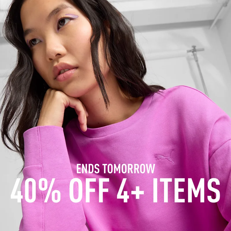 ENDS TOMORROW | 40% OFF 4+ ITEMS