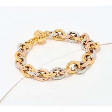 David Markstein Bronze Status Magnetic Rolo Bracelet