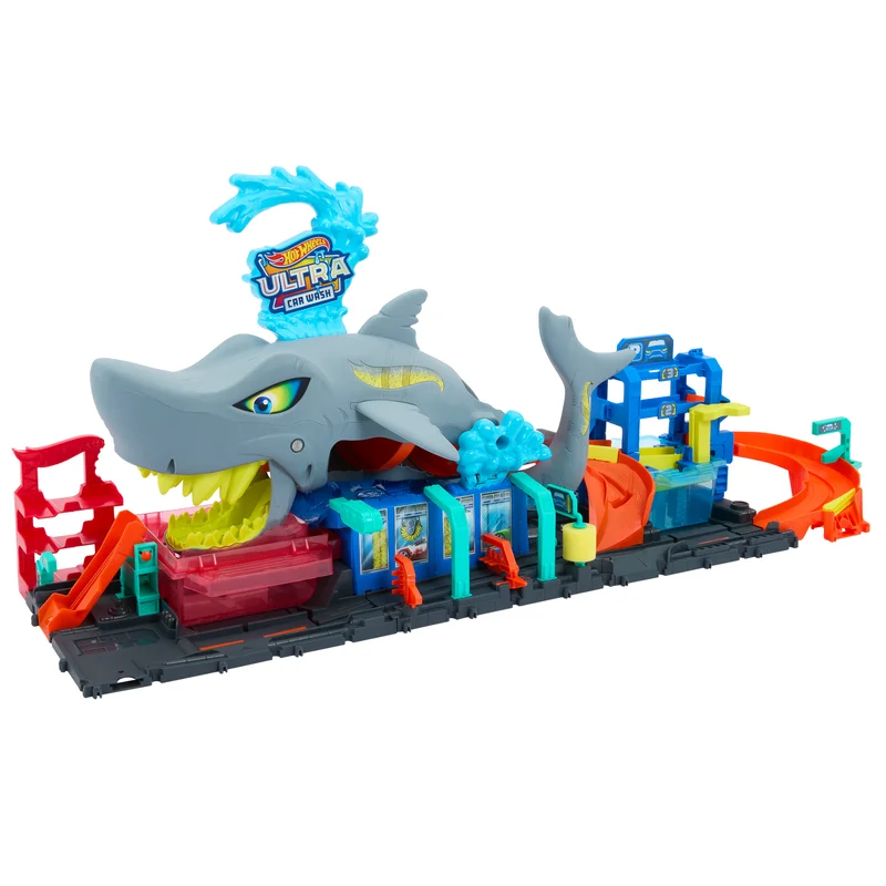 Image of Hot Wheels City Ultra Shark Car Wash