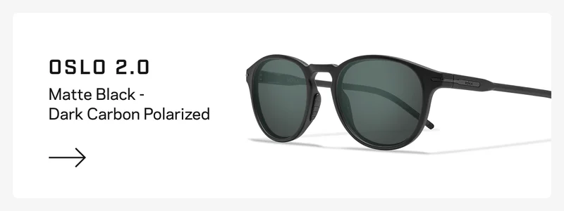 Oslo 2.0 - Matte Black - Dark Carbon Polarized