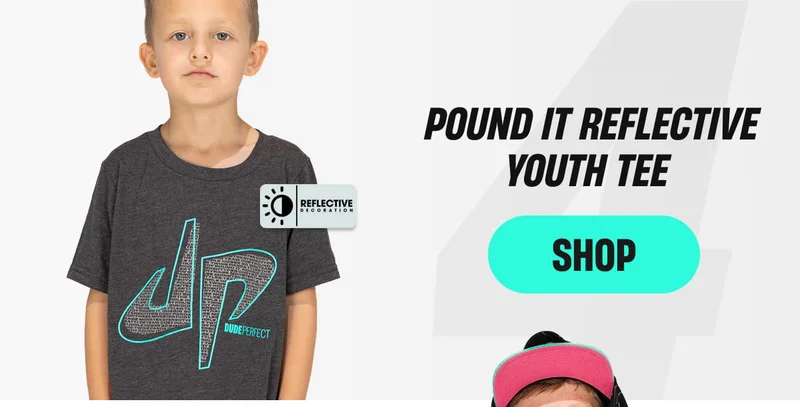 4. Pound It Reflective Youth Tee