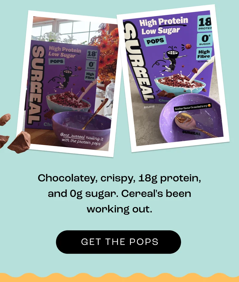 Chocolatey, crispy, 18g protein, and 0g sugar. Cereal's been working out.