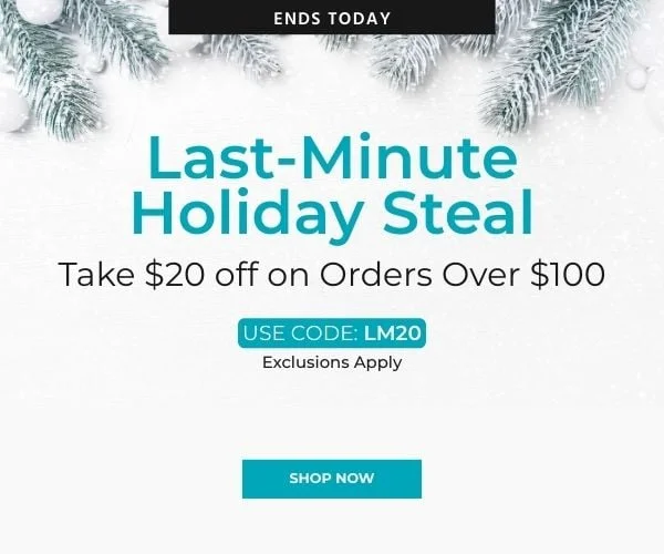 Last-Minute Holiday Steal: Take $20 OFF on Orders Over $100. Use Code: discount code Apply Shop Now!