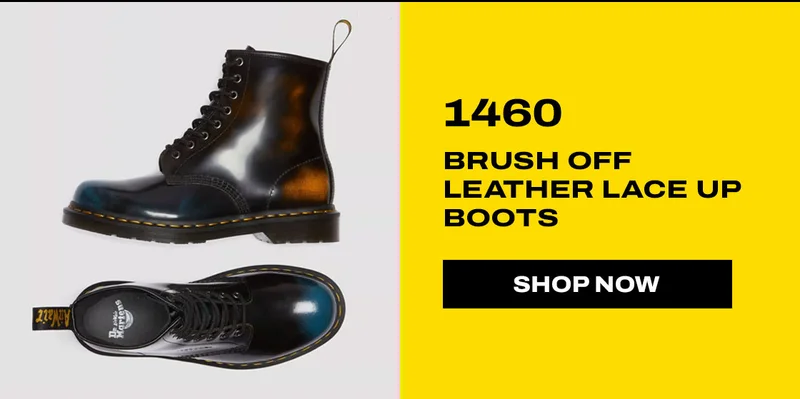 1460 Brush Off Leather Lace Up Boots