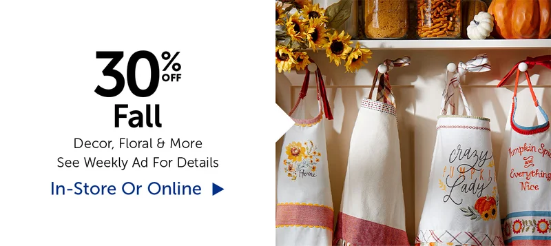 30% Off Fall - Select Categories