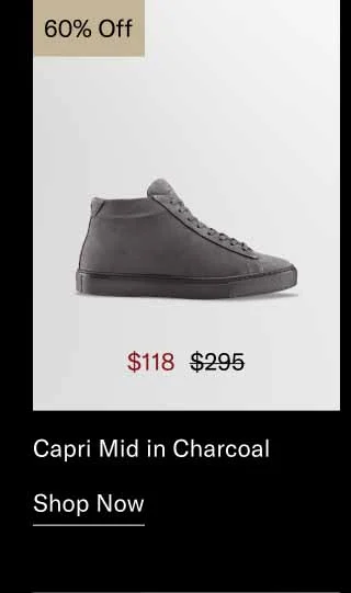 Capri Mid in Charcoal 60% off-Shop Now
