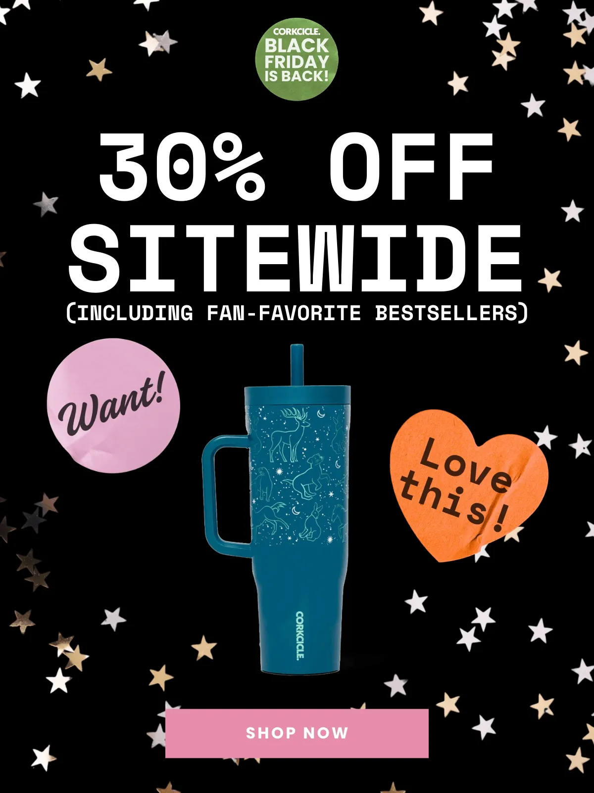 Black Friday is Back! 30% Off Sitewide