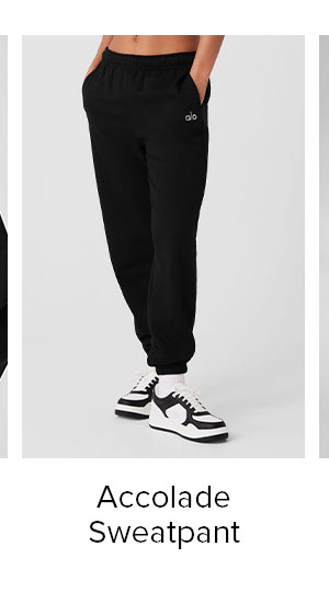 accolade sweatpant - black
