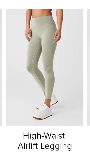 7/8 high waist airlift legging - limestone