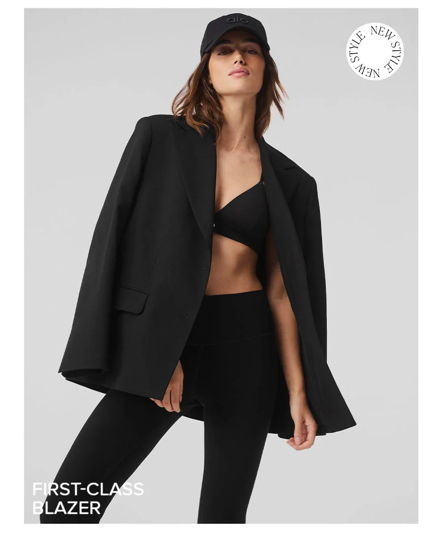 first class blazer - black
