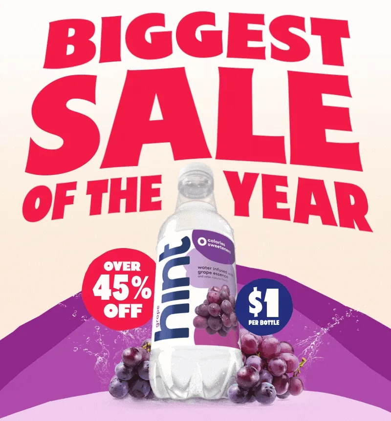 Biggest Sale of the Year. Over 45% Off. $1 per bottle