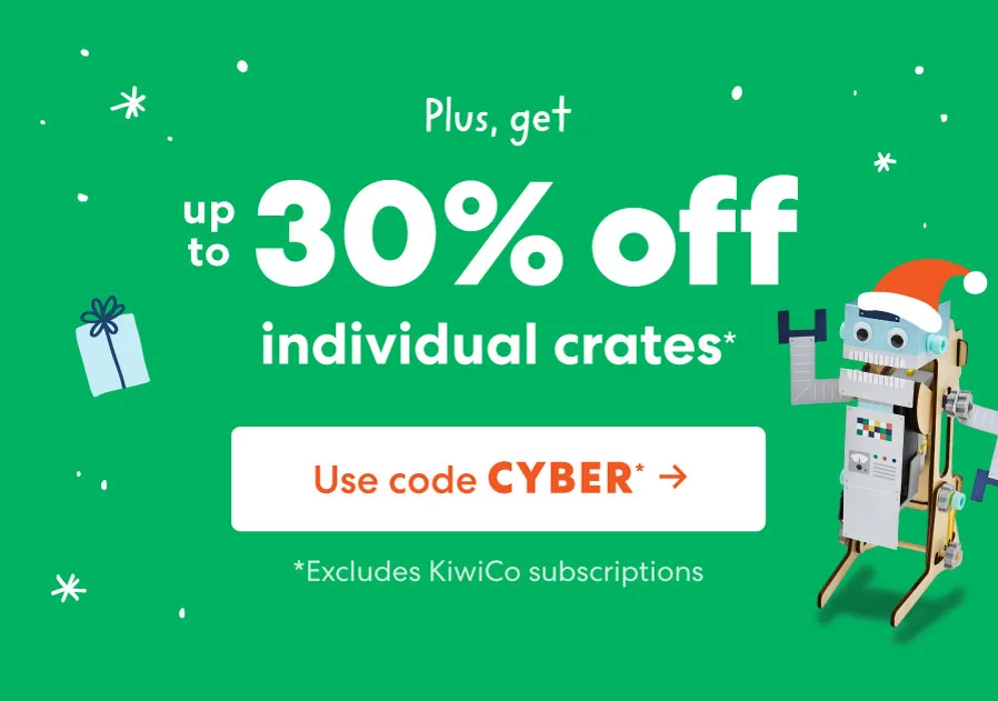 Plus get up to 30% off individual crates! USE CODE CYBER ->