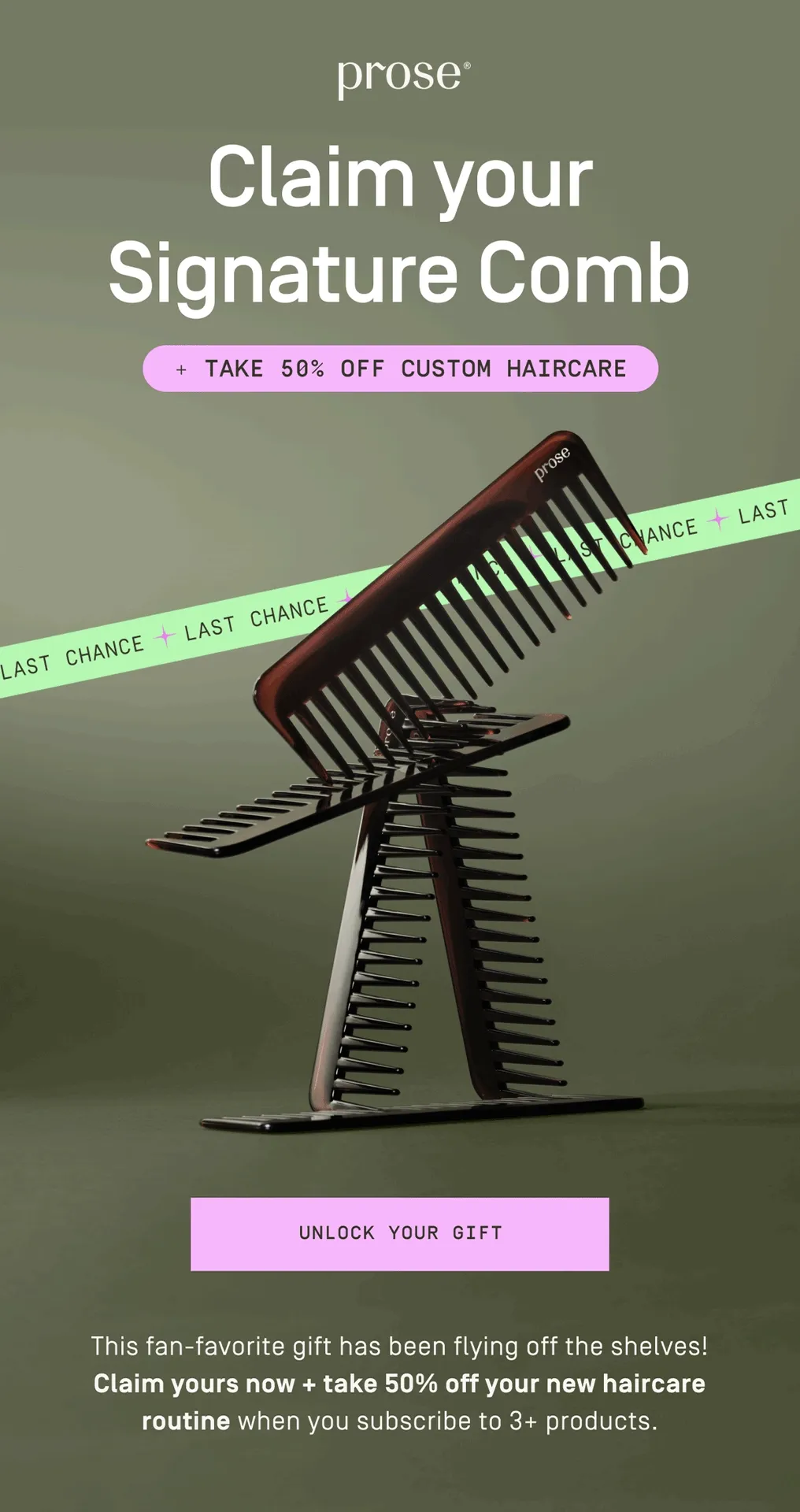 Prose | Claim your signature comb