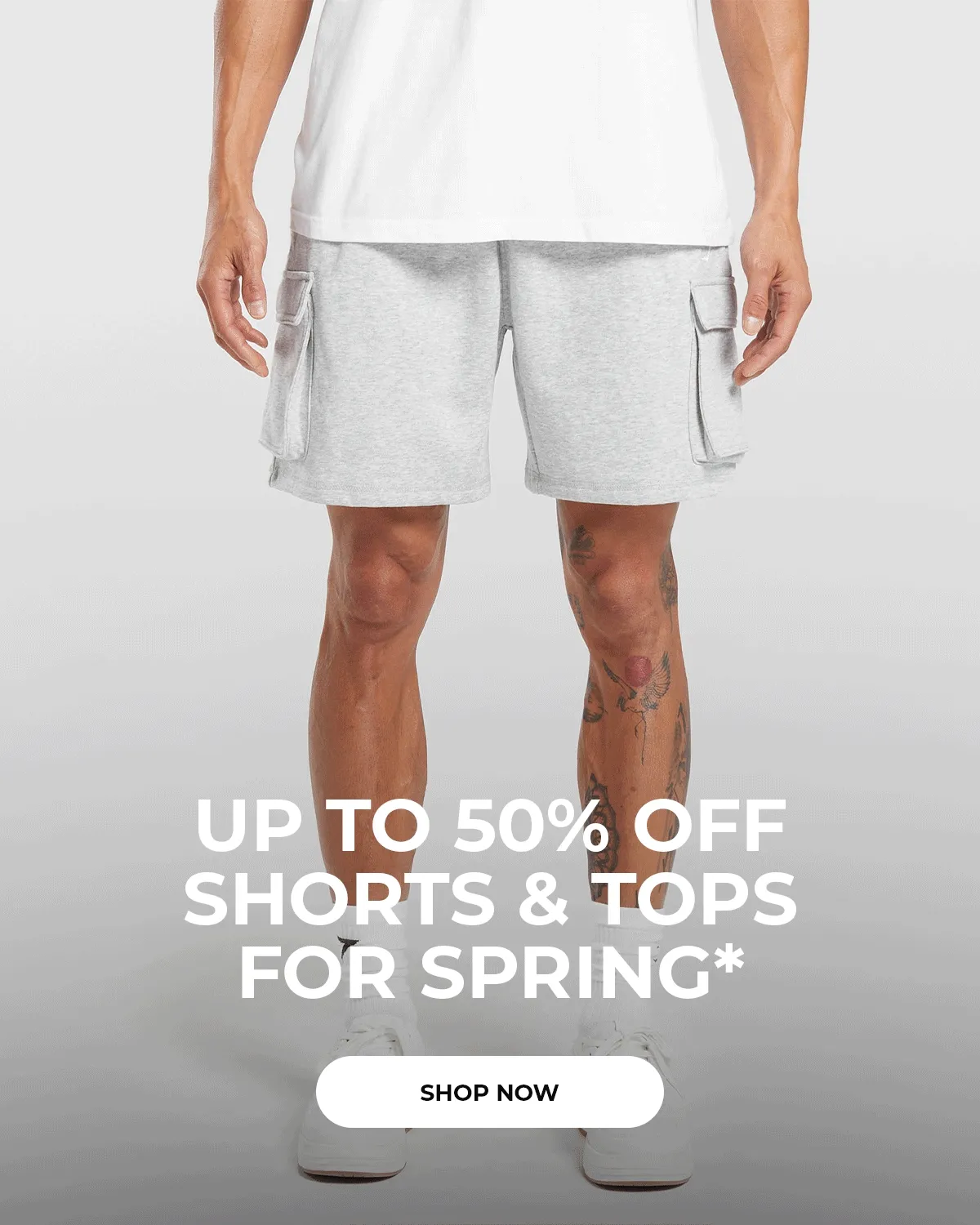 UP TO 50% OFF SHORTS & TOPS FOR SPRING*. SHOP NOW.