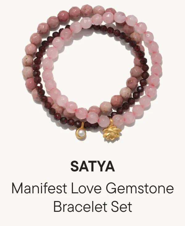 Manifest Love Gemstone Bracelet Set Manifest Love Gemstone Bracelet Set