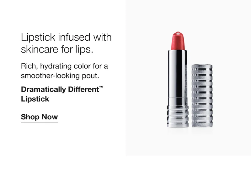 Lipstick infused with skincare for lips. | Rich, hydrating color for a smoother-looking pout. | Dramatically Different™ Lipstick | Shop Now