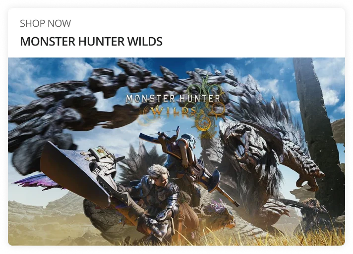 SHOP NOW MONSTER HUNTER WILDS