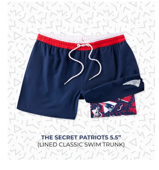 Lined Classic Swim Trunk: The Secret Patriots 5.5"