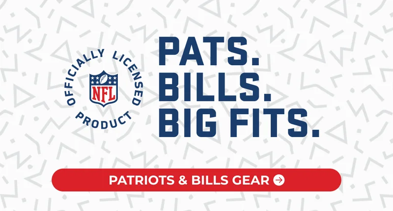 PATS. BILLS. BIG FITS. Shop Patriots & Bills NFL by Chubbies Gear