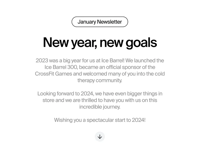 New year, new goals